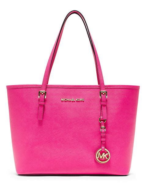 neon pink michael kors tote|Michael Kors handbags pink tote.